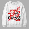 Jordan 4 Retro Red Cement DopeSkill Sweatshirt LOVE Graphic Streetwear - White