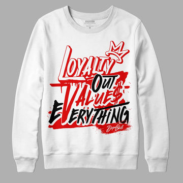 Jordan 4 Retro Red Cement DopeSkill Sweatshirt LOVE Graphic Streetwear - White