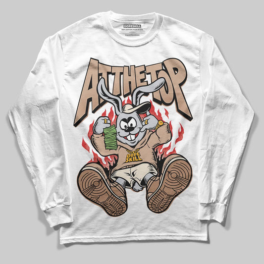 Jordan 4 Retro Cozy Girl DopeSkill Long Sleeve T-Shirt At The Top Graphic Streetwear - White