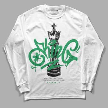 Jordan 3 WMNS “Lucky Green” DopeSkill Long Sleeve T-Shirt King Chess Graphic Streetwear - White 