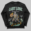 SB Dunk Low Rodeo Tourmaline DopeSkill Long Sleeve T-Shirt Cant Lose Graphic Streetwear - Black