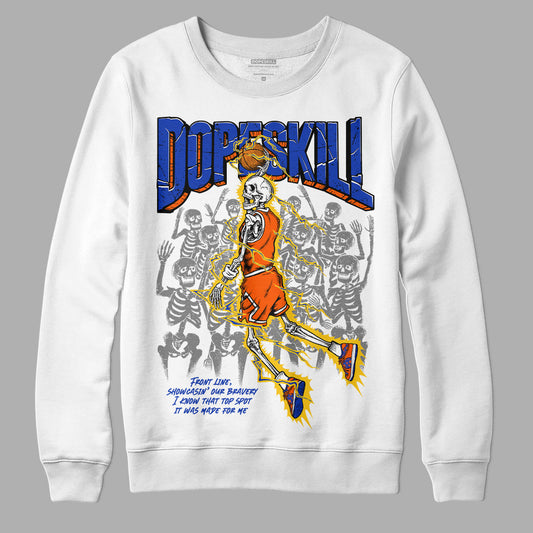 Dunk Low Futura Orange Blaze DopeSkill Sweatshirt Thunder Dunk Graphic Streetwear - White