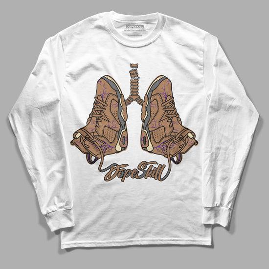 Jordan 6 WMNS Gore-Tex Brown Kelp DopeSkill Long Sleeve T-Shirt Breathe Graphic Streetwear - White