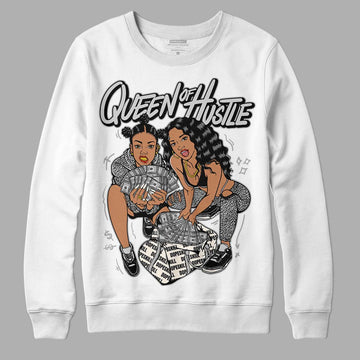 Jordan 3 “Off Noir” DopeSkill Sweatshirt Queen Of Hustle Graphic Streetwear - White