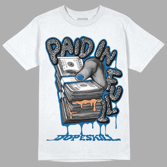 Jordan 3 Retro Wizards DopeSkill T-Shirt Paid In Full Graphic Streetwear - White
