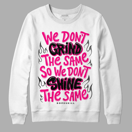 Jordan 1 Low GS “Fierce Pink” Dopeskill Sweatshirt Grind Shine Graphic Streetwear - White