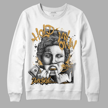 Jordan 11 "Gratitude" DopeSkill Sweatshirt Hold My Own Graphic Streetwear - White