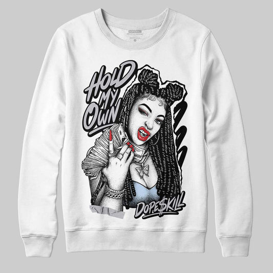 Jordan 5 Retro OG Black Metallic Reimagined DopeSkill Sweatshirt New H.M.O Graphic Streetwear - White