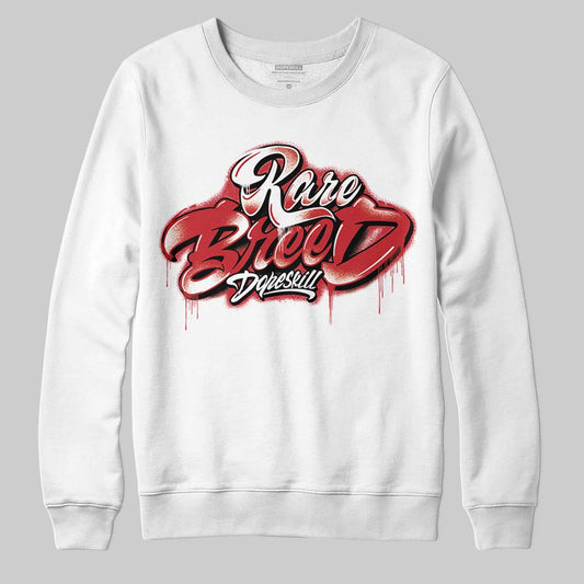 Jordan 5 Retro Fire Red Black Tongue (2025) DopeSkill Sweatshirt Rare Breed Type Graphic Streetwear - White