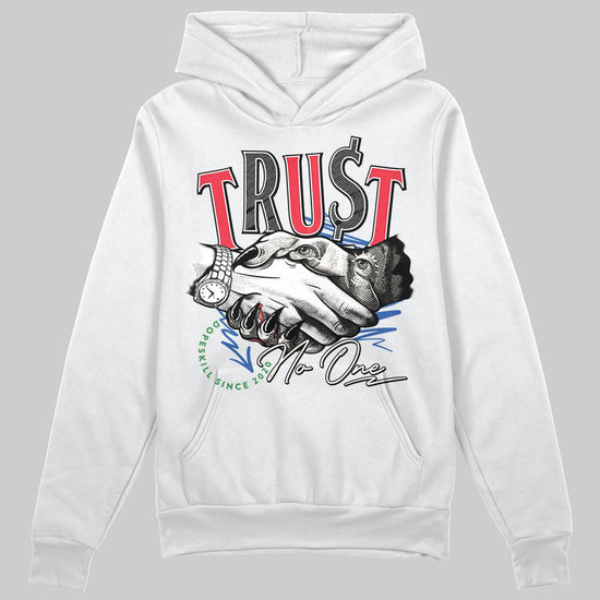 Jordan 11 Retro 285 Atlanta DopeSkill Hoodie Sweatshirt Trust No One Graphic Streetwear - White