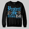 Jordan 1 High OG “UNC” Reimagined DopeSkill Sweatshirt Protect Me From Evil Graphic Streetwear - Black