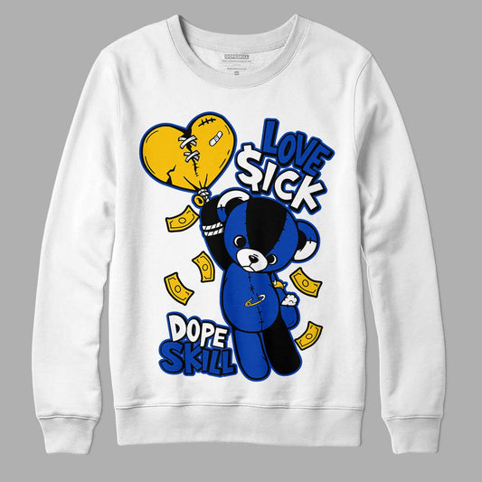 Jordan 14 “Laney” DopeSkill Sweatshirt Love Sick Graphic Streetwear - White