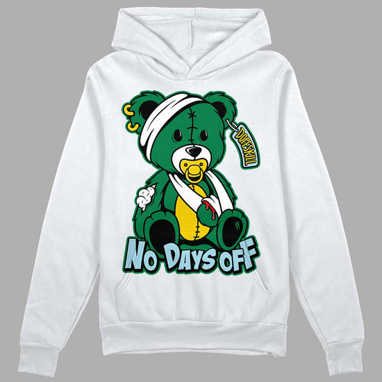 Jordan 5 “Lucky Green”  DopeSkill Hoodie Sweatshirt Hurt Bear Graphic Streetwear - White 