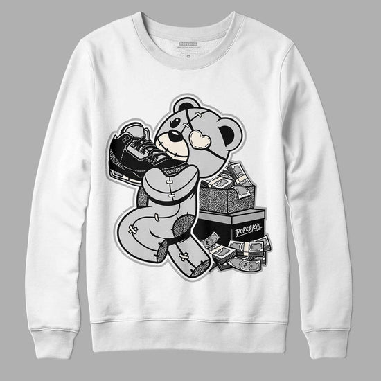 Jordan 3 “Off Noir” DopeSkill Sweatshirt Bear Steals Sneaker Graphic Streetwear - White