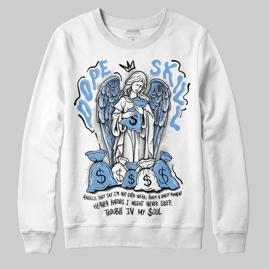 Jordan 12 Retro 'Melo' DopeSkill Sweatshirt Angels Graphic Streetwear - White 