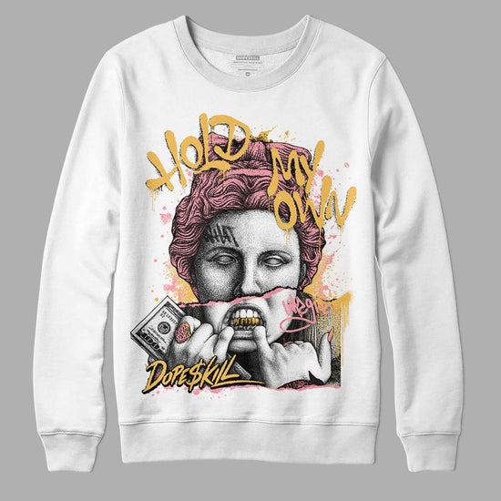 Jordan 3 GS “Red Stardust” DopeSkill Sweatshirt Hold My Own Graphic Streetwear - White