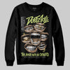 Jordan 4 GS “Light Lemon Twist” DopeSkill Sweatshirt The Mouth With No Droughts Graphic Streetwear - Black