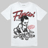 Jordan 5 Retro Fire Red Black Tongue (2025) DopeSkill T-Shirt Flexin' Graphic Streetwear - White 