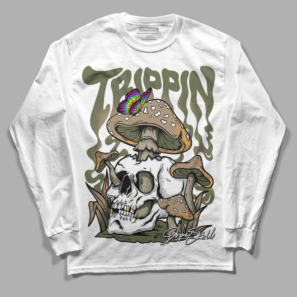 Air Max 90 Ballistic Neutral Olive DopeSkill Long Sleeve T-Shirt Trippin Graphic Streetwear - White