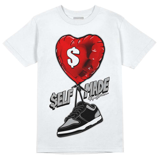 Jordan 1 Low OG “Shadow” DopeSkill T-Shirt Self Made Graphic Streetwear - White