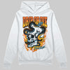 Orange, Black and White Sneakers DopeSkill Hoodie Drip or Die Graphic Streetwear - White