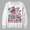 Dunk Low LX Pink Foam DopeSkill Sweatshirt Born To Be Rich Graphic Streetwear - White