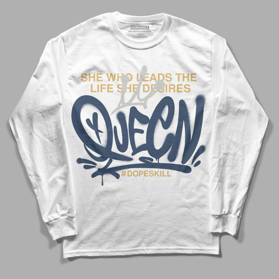 A Ma Maniere x Jordan 5 Dawn “Photon Dust” DopeSkill Long Sleeve T-Shirt Queen Graphic Streetwear - White