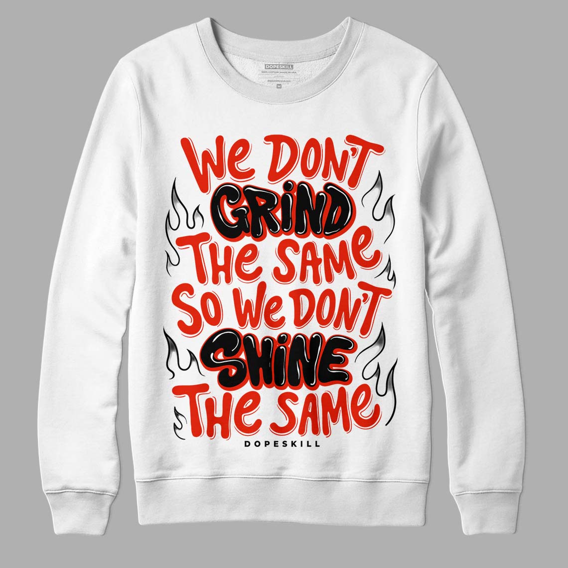 Jordan 6 Retro Toro Bravo DopeSkill Sweatshirt Grind Shine Graphic Streetwear - White