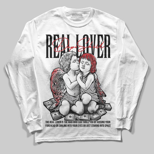Jordan 4 OG “White Cement” DopeSkill Long Sleeve T-Shirt Real Lover Graphic Streetwear - White 