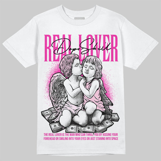 Dunk Low Triple Pink DopeSkill T-Shirt Real Lover Graphic Streetwear - White