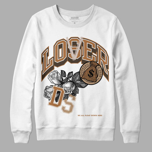 Jordan 3 Retro Palomino DopeSkill Sweatshirt Loser Lover Graphic Streetwear - White