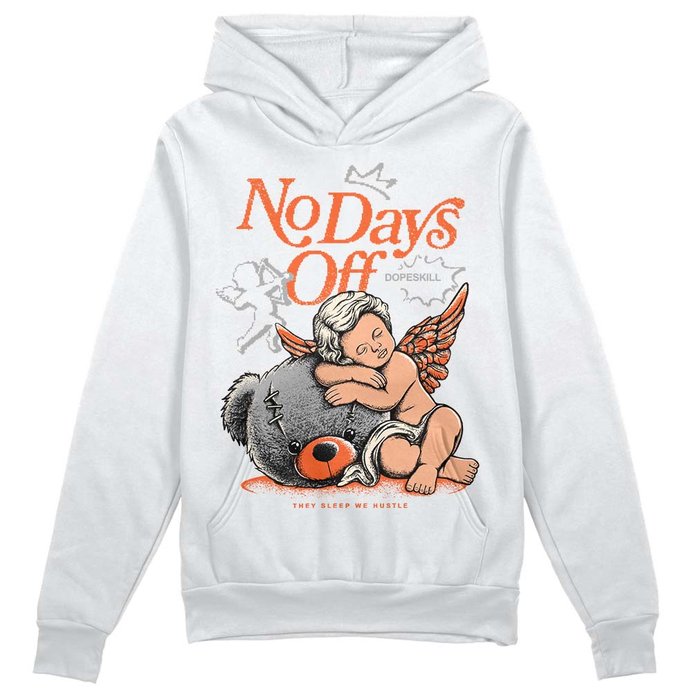 Jordan 3 Georgia Peach DopeSkill Hoodie Sweatshirt New No Days Off Graphic Streetwear - White