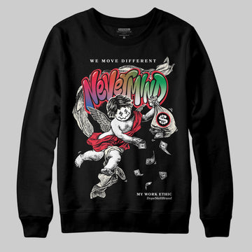 Jordan 11 Retro 285 Atlanta DopeSkill Sweatshirt Nevermind Graphic Streetwear - Black