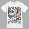 Jordan 3 Retro 'Fear Pack' DopeSkill T-Shirt Real Ones Move In Silence Graphic Streetwear - White