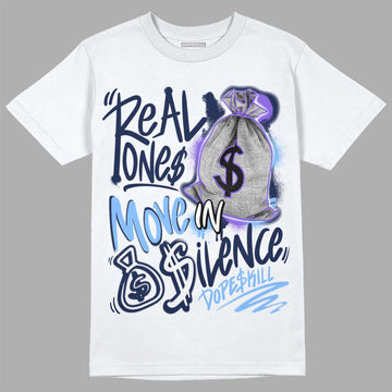 Jordan 5 SE “Georgetown” DopeSkill T-Shirt Real Ones Move In Silence Graphic Streetwear