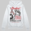 Jordan 4 “Flight Club” DopeSkill Hoodie Sweatshirt Broken Bones Graphic Streetwear - White