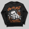Orange, Black and White Sneakers DopeSkill Long Sleeve T-Shirt Outlast Graphic Streetwear - black