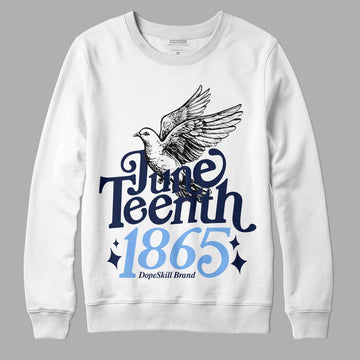 Jordan 5 Midnight Navy DopeSkill Sweatshirt Juneteenth 1865 Graphic Streetwear