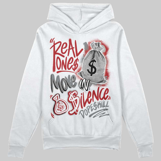 Jordan 8 Retro Bugs Bunny (2025) DopeSkill Hoodie Sweatshirt Real Ones Move In Silence Graphic Streetwear - White