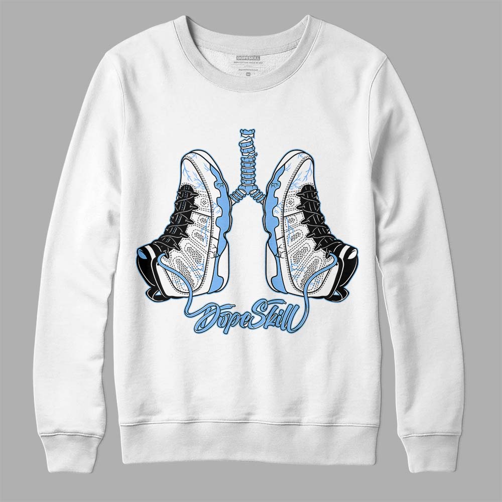 Jordan 9 Powder Blue DopeSkill Sweatshirt Breathe Graphic Streetwear - White