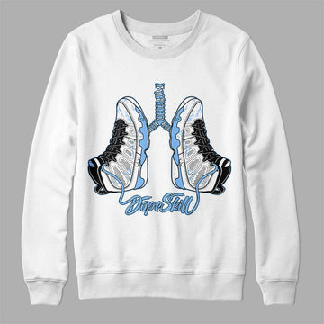 Jordan 9 Powder Blue DopeSkill Sweatshirt Breathe Graphic Streetwear - White