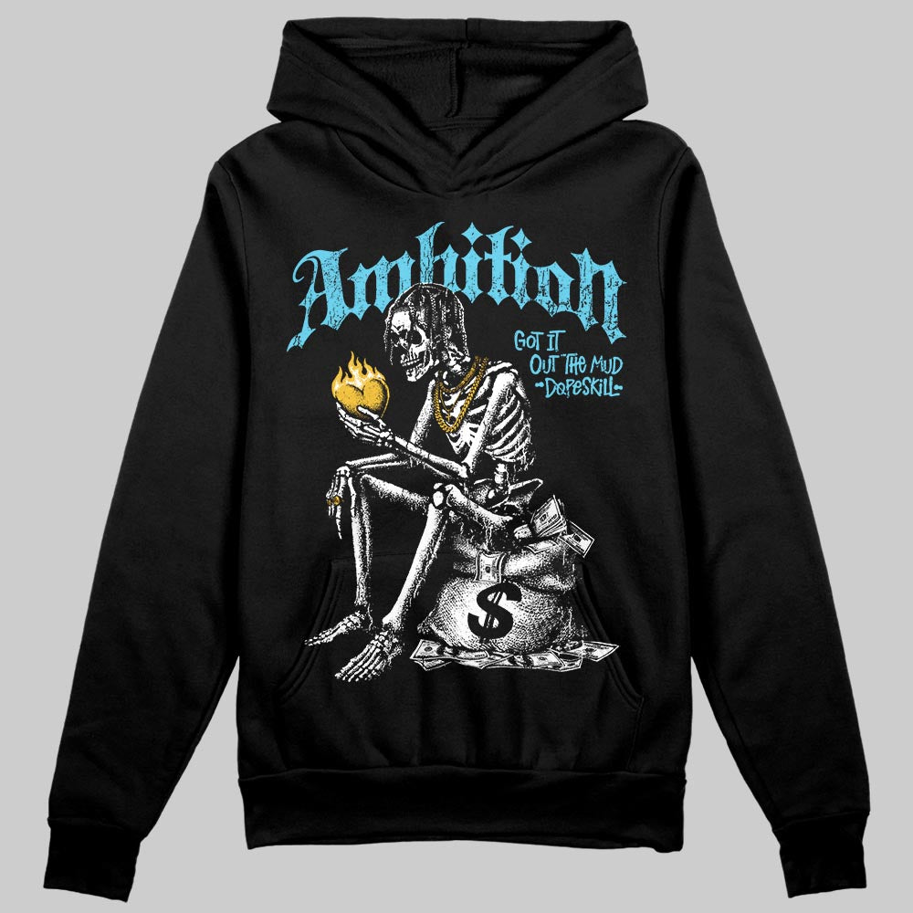 Jordan 11 Retro Gamma Blue (2025) DopeSkill Hoodie Sweatshirt Ambition Graphic Streetwear - Black