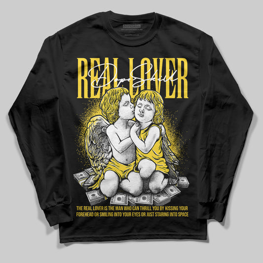 Jordan 4 Tour Yellow Thunder DopeSkill Long Sleeve T-Shirt Real Lover Graphic Streetwear - Black