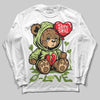 Dunk Low Pro SB 'Fruity Pack - Green Apple' DopeSkill Long Sleeve T-Shirt Broken Bear Graphic Streetwear - White