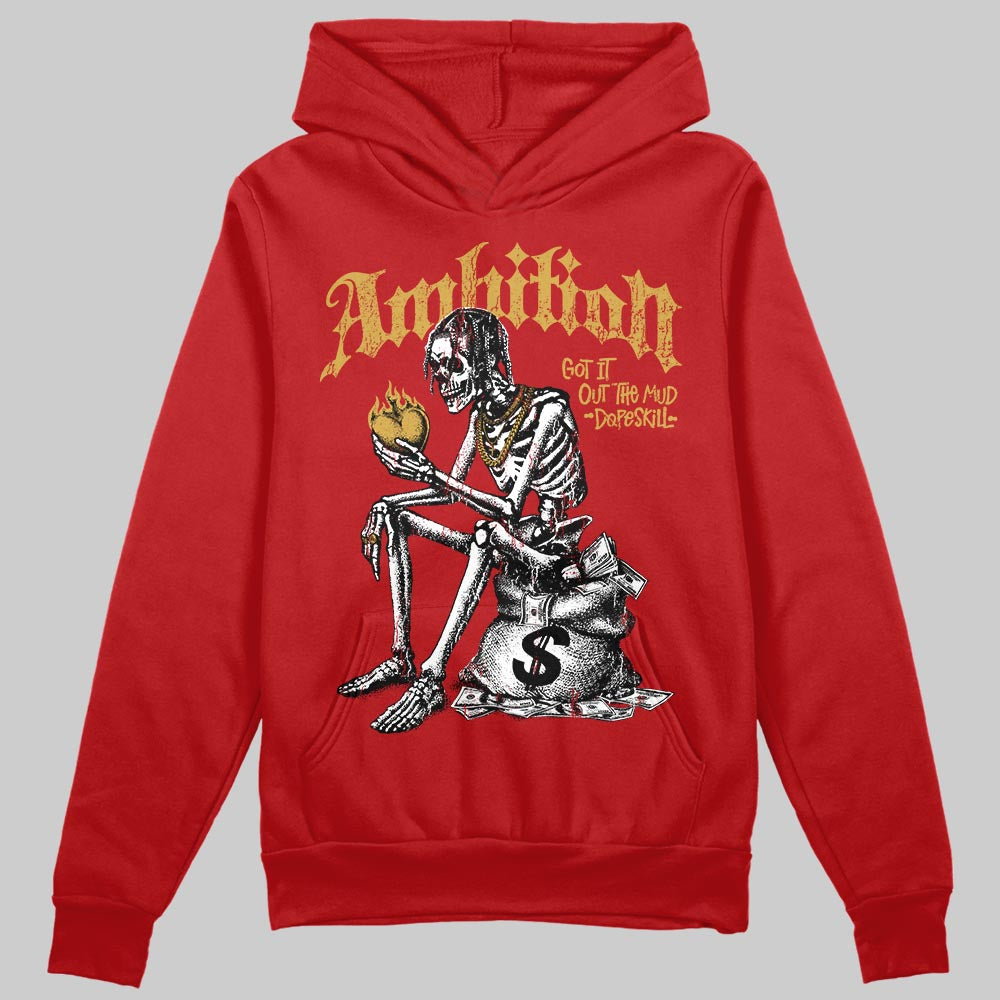 Red Sneakers DopeSkill Hoodie Sweatshirt Ambition Graphic Streetwear - Red