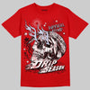 Jordan 5 Retro Fire Red Black Tongue (2025) DopeSkill T-Shirt Drip Season Graphic Streetwear - Red