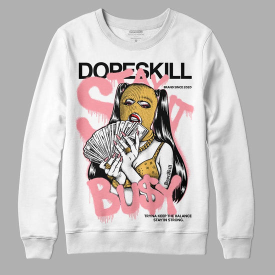 Jordan 3 GS “Red Stardust” DopeSkill Sweatshirt Stay It Busy Graphic Streetwear - White