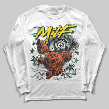 Dunk Low Reverse Brazil DopeSkill Long Sleeve T-Shirt MILF Graphic Streetwear - White 