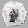 Dunk Low LX Pink Foam DopeSkill Long Sleeve T-Shirt Money Loves Me Graphic Streetwear - White