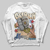 Jordan 17 Retro Low SP Infinite Archives DopeSkill Long Sleeve T-Shirt Get Rich Graphic Streetwear - White